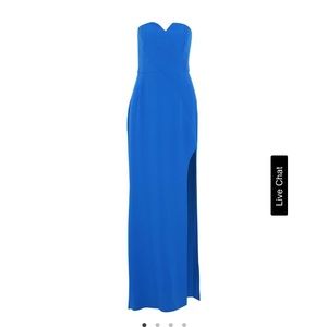 Halston Heritage strapless stretch crepe gown💙